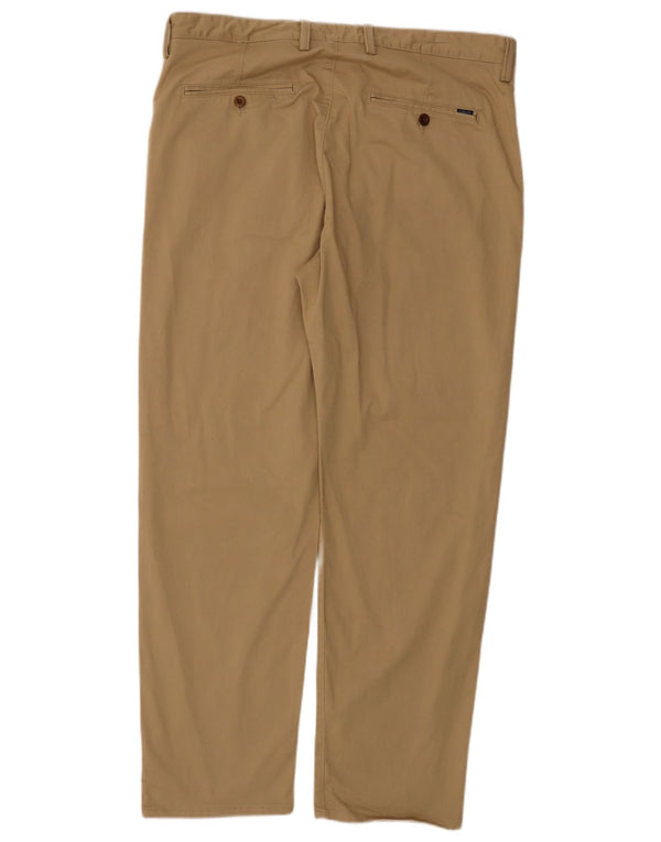 Gant Straight Chino Bukser til mænd W36 L30 Beige Bomuld