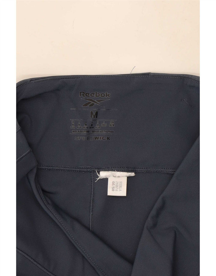 Reebok Womens Speedwick Leggings UK 12/14 Medium Navy Blue