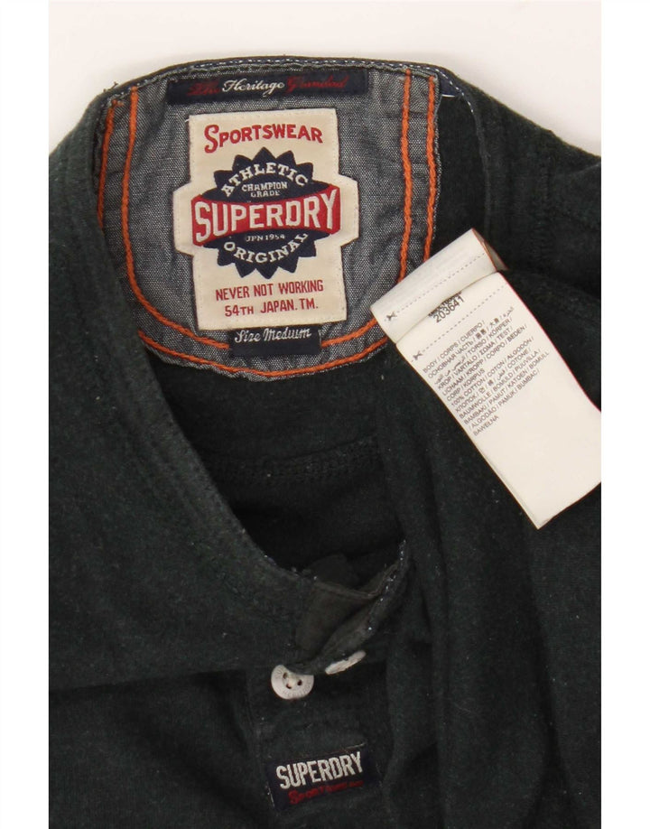 Superdry Herre grafisk top Langærmet medium marineblå bomuld