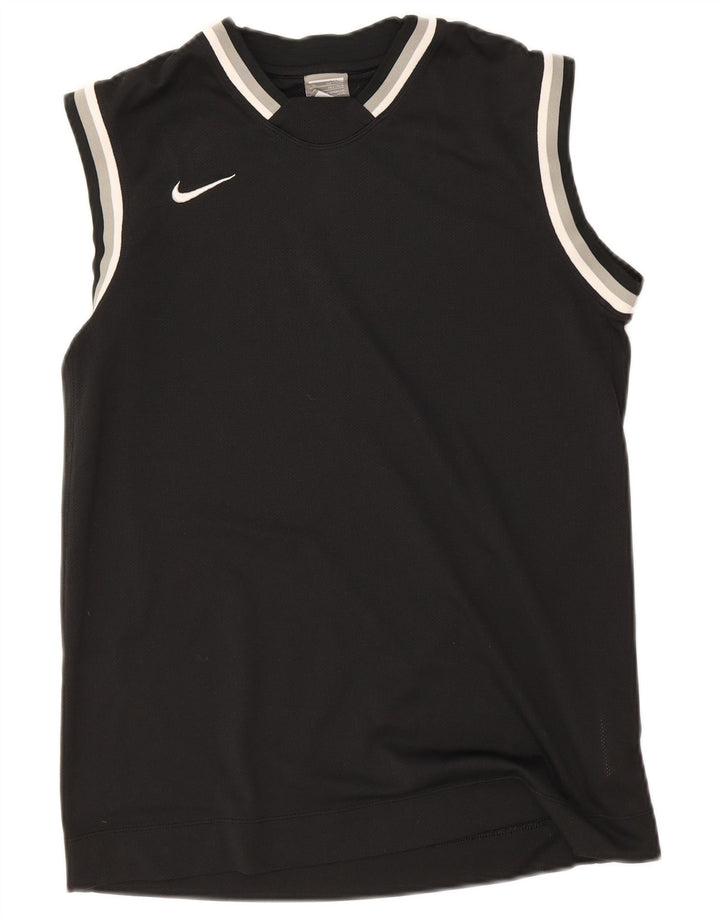 Nike drengevest top 13-14 år XL sort stribet polyester