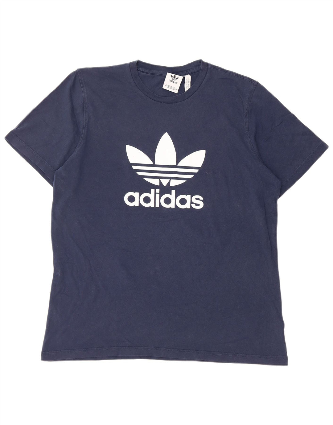 ADIDAS Grafisk T-shirt top til mænd Stor marineblå bomuld
