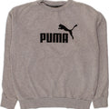 PUMA Womens Oversized Graphic Sweatshirt Jumper UK 10 Small Grey Cotton Vintage Puma and Second-Hand Puma from Messina Hembry 