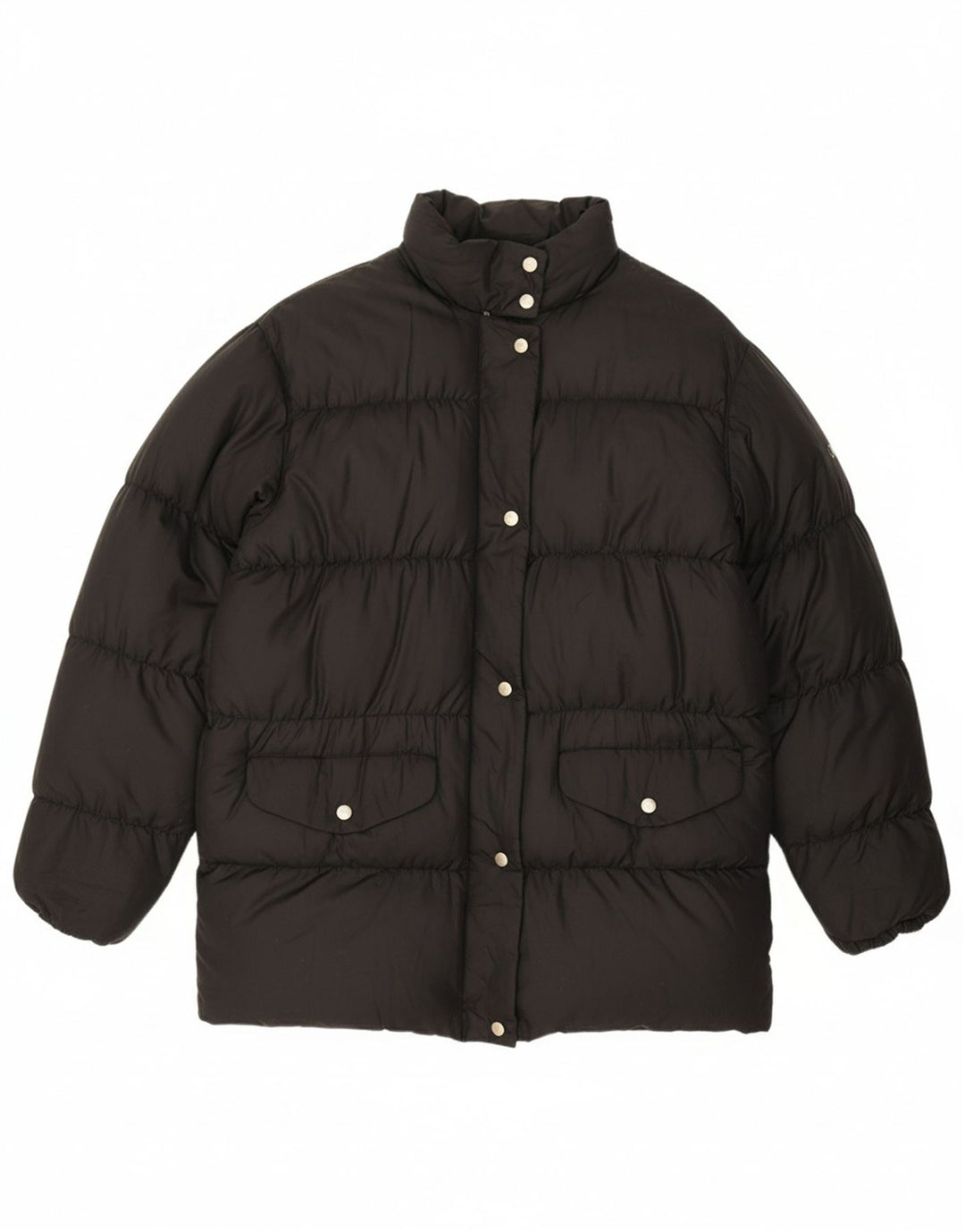 VINTAGE Womens Padded Jacket UK 18 XL Black Nylon