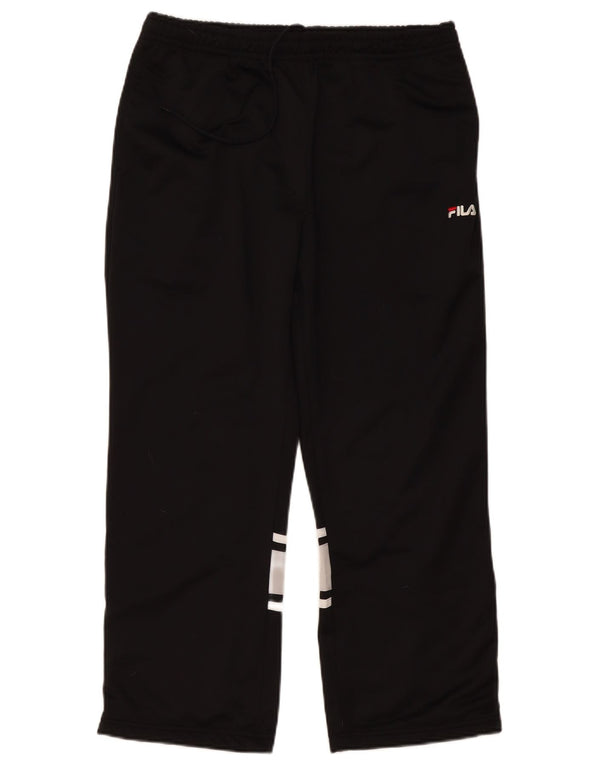 Fila Træningsdragtsbukser til kvinder UK 14 Medium Sort Colourblock Polyester