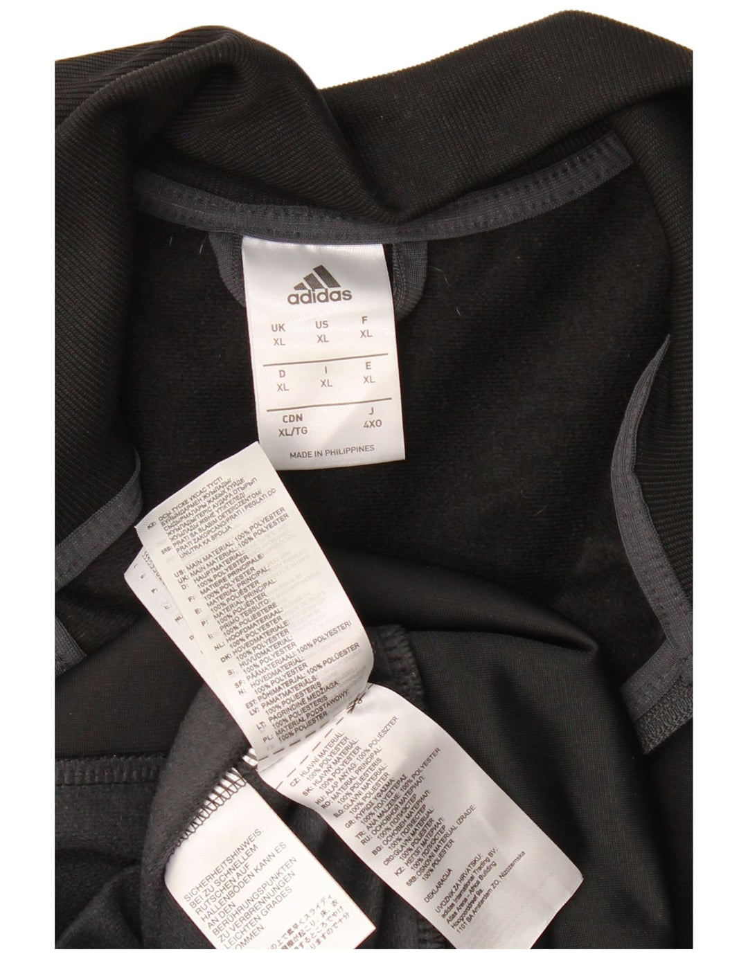 Adidas Træningsdragt til mænd Topjakke XL Grå Colourblock Polyester