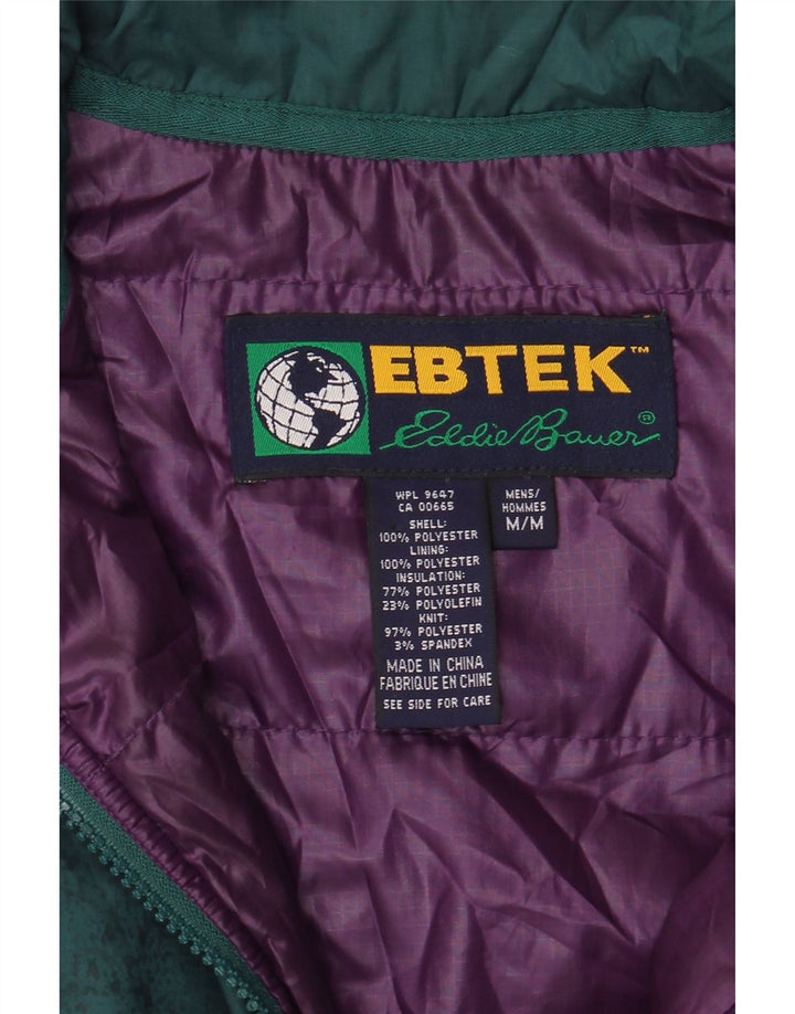 Eddie Bauer Herre Pullover Loose Fit Polstret Jakke UK 38 Medium Green