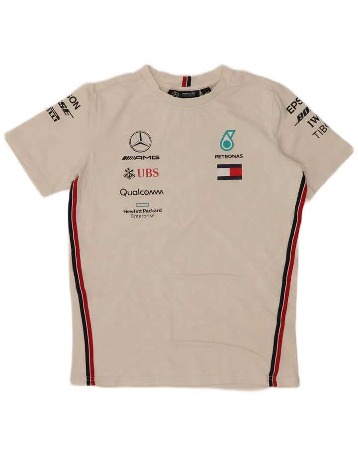Tommy Hilfiger drenge grafisk t-shirt top 11-12 år hvid