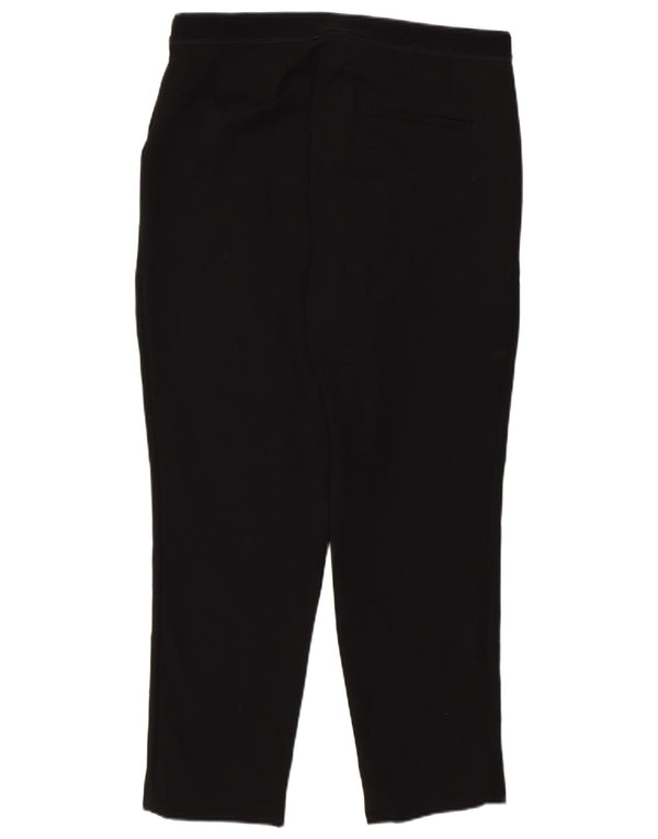 Marks & Spencer Dame Slim Cropped Trousers UK 16 Large W32 L25 Black