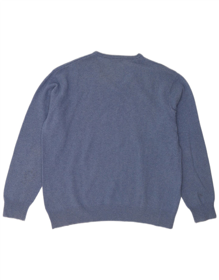 Kappa Herre V-hals sweater XL Blå Uld