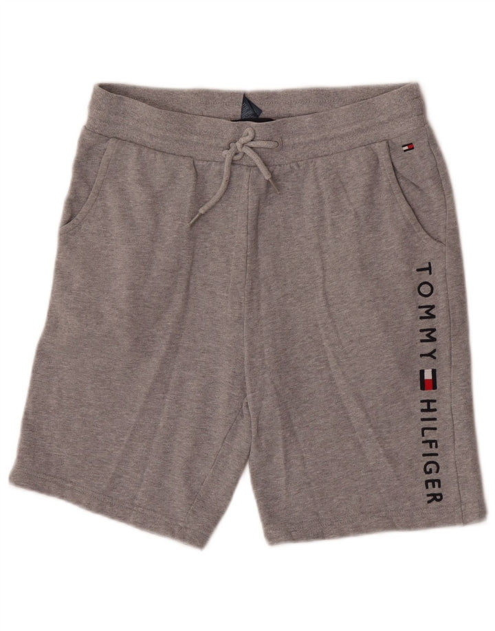Tommy Hilfiger Herre grafiske sportsshorts Små grå bomuld