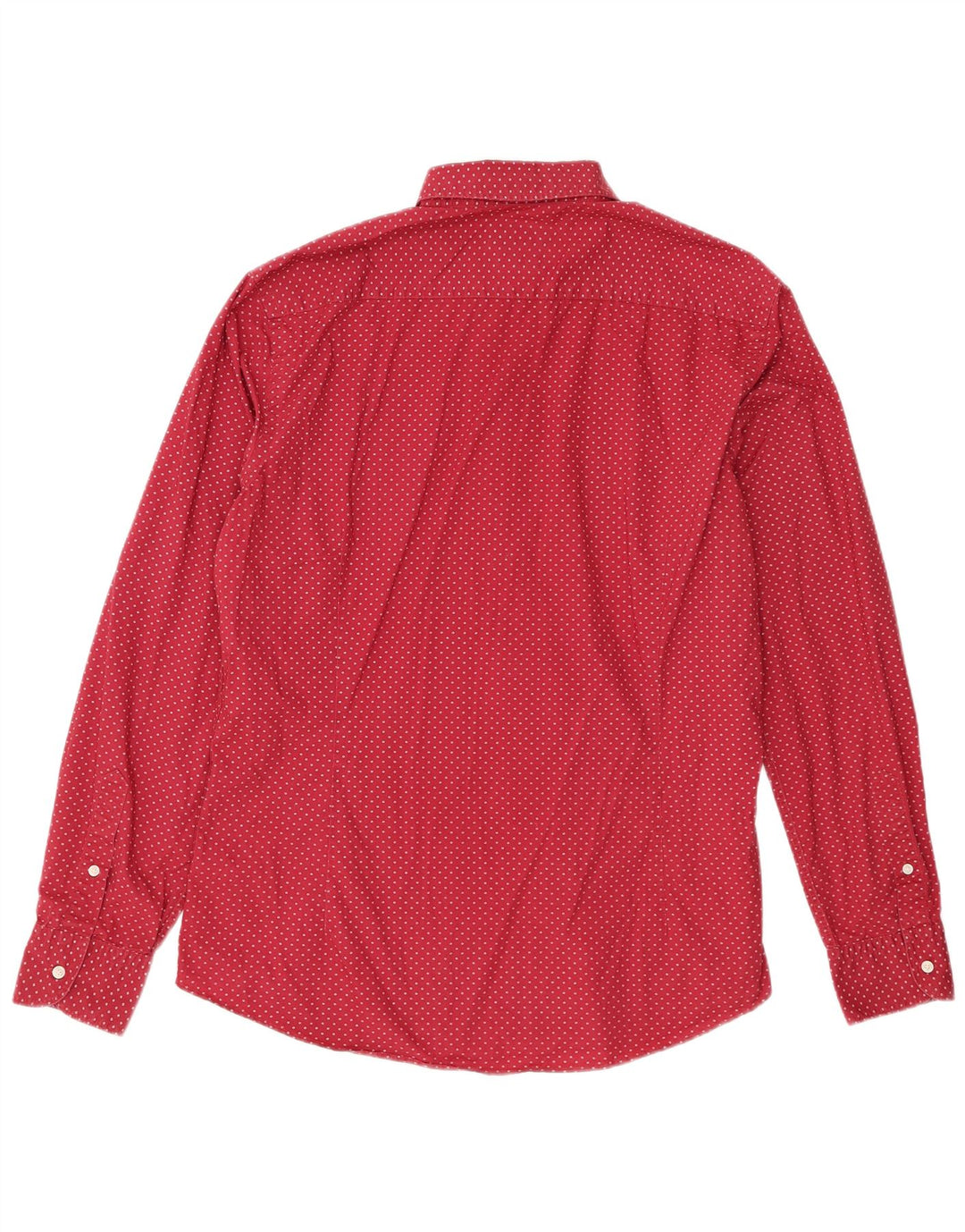 Massimo Dutti Herreskjorte Stor Burgundy Plettet