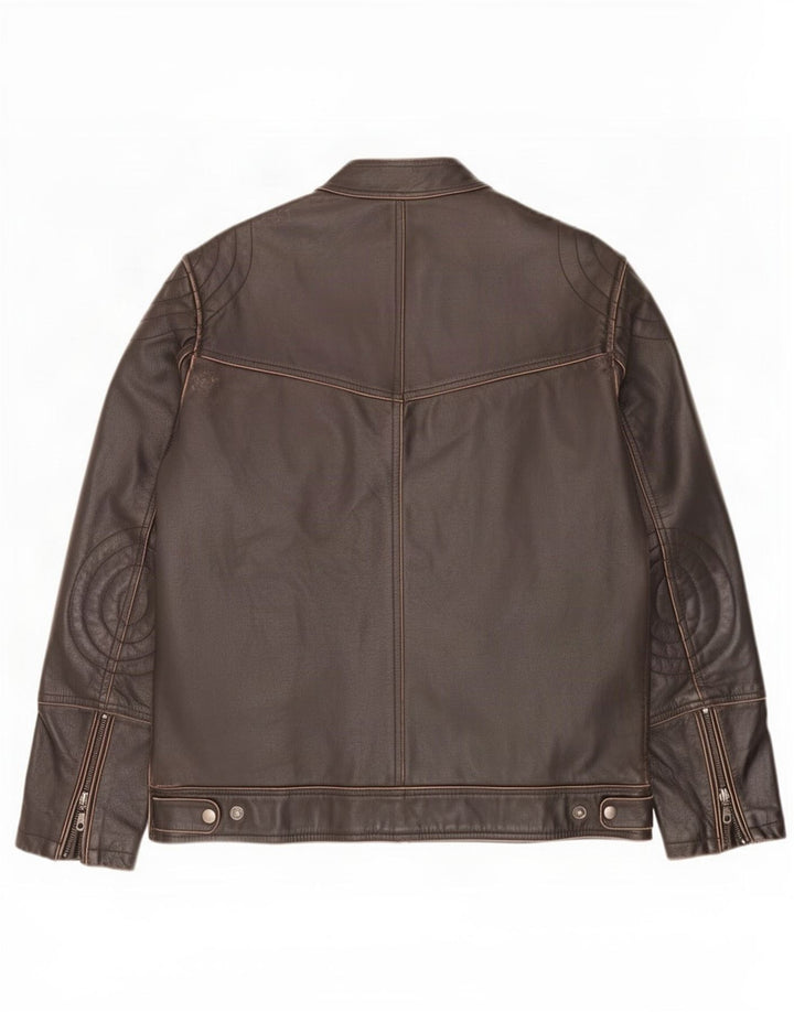 LLD Herre Læderjakke UK 40 Large Sort