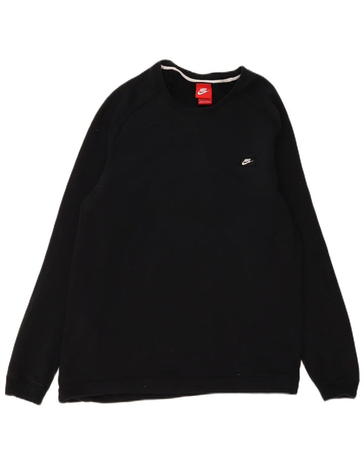 Nike Herre sweatshirt Jumper Medium Sort Bomuld