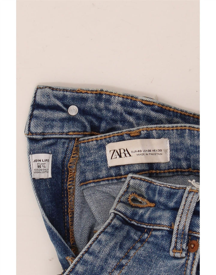 Zara Dame Bootcut Jeans EU 40 Medium W30 L28 Blå Bomuld