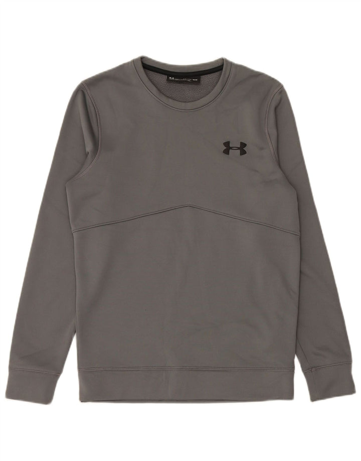 Under Armour Herre Cold Gear Sweatshirt Jumper XS Grå Polyester