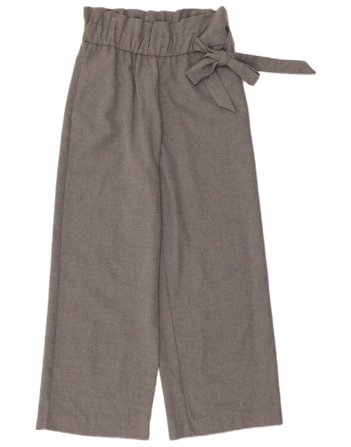 Zara Womens Cropped Trousers Small W26 L24 Grå Polyester