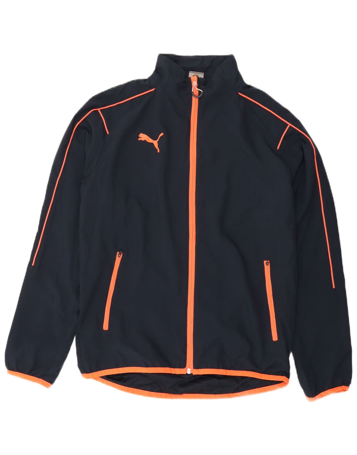 PUMA Træningsdragt til mænd, topjakke, lille marineblå polyester