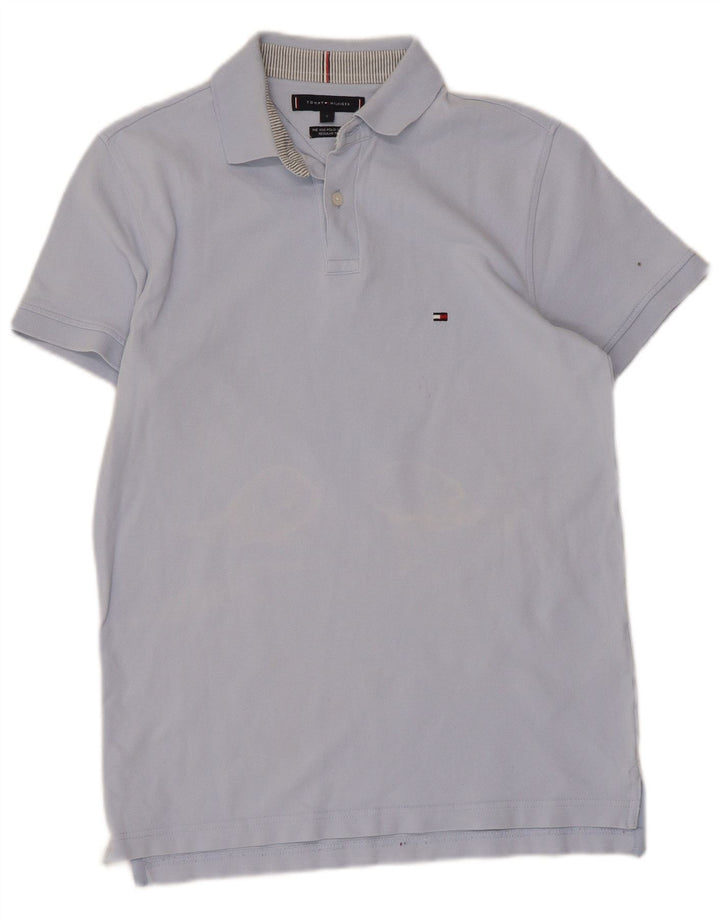 TOMMY HILFIGER Herre Regular Fit Polo Shirt Lille blå bomuld