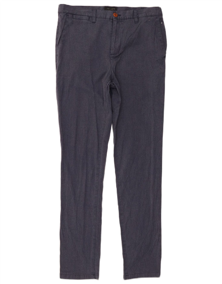 Ted Baker Herre Slim Chino Bukser W30 L31 Marineblå Polyester