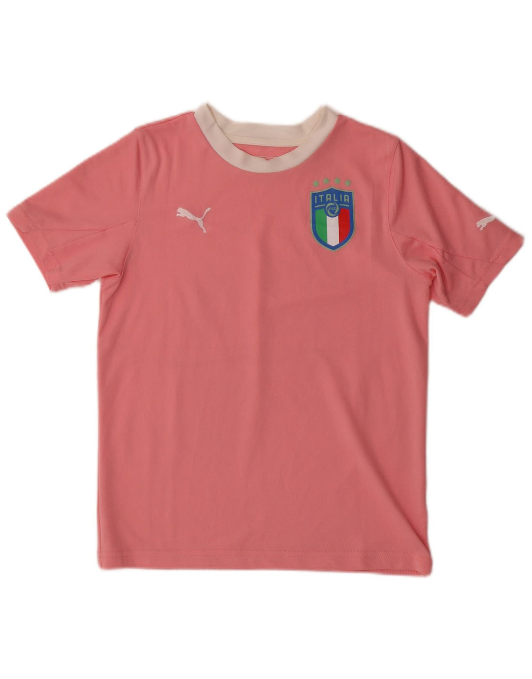 PUMA Girls Italia Grafisk T-Shirt Top 11-12 år Pink
