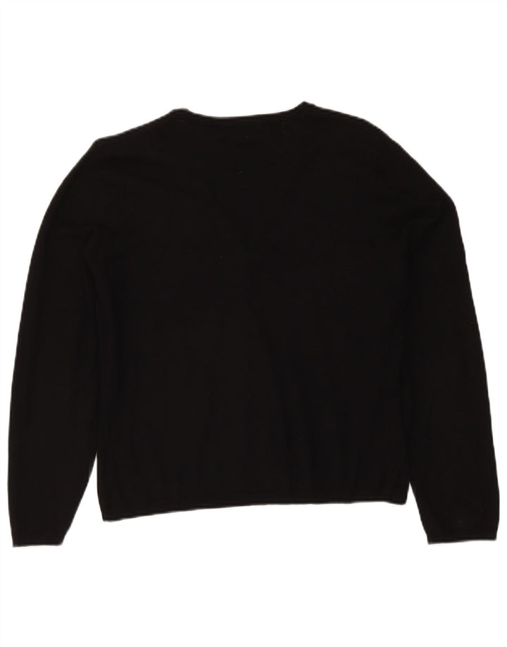 Marks & Spencer Dame Cardigan Sweater UK 14 Medium Black Viscose