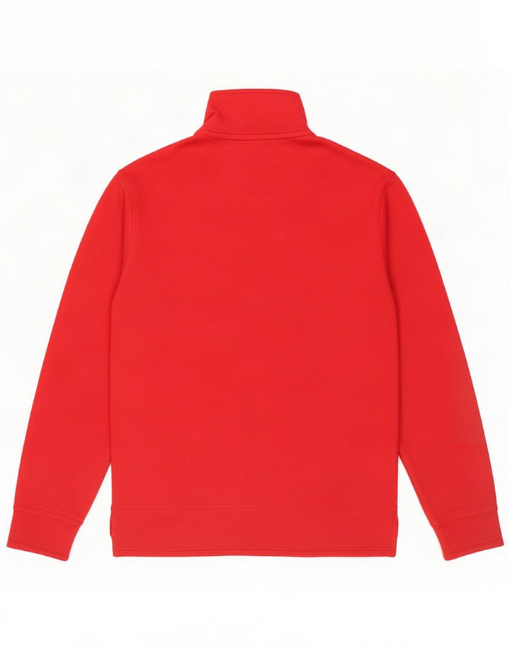 Weird Fish Sweatshirt med lynlås til mænd Medium Rød Bomuld