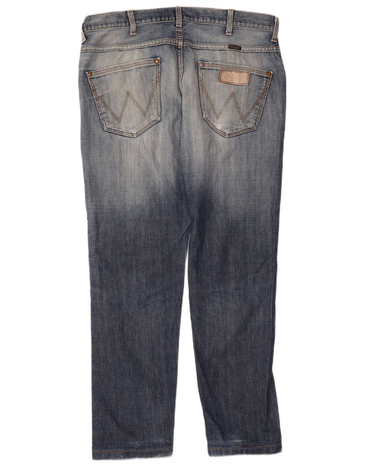 Wrangler Straight Jeans til mænd W36 L30 blå bomuld
