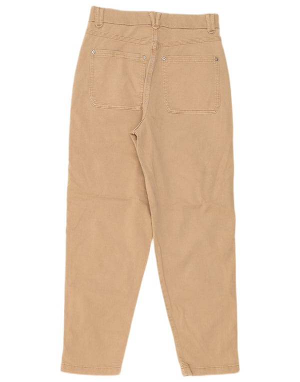 Marks & Spencer Højtaljede Chinobukser til kvinder UK 8 Small W26 L27 Beige