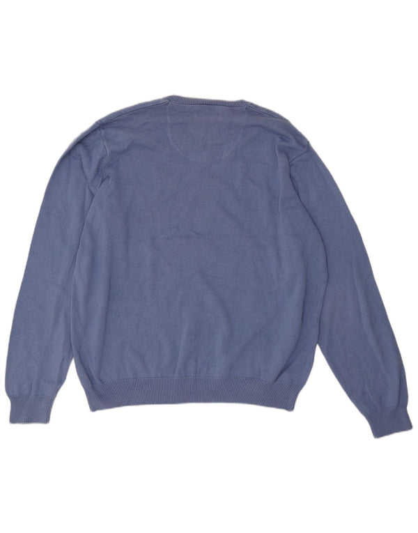 Marks & Spencer Herre Blue Harbor V-hals sweater XL bomuld