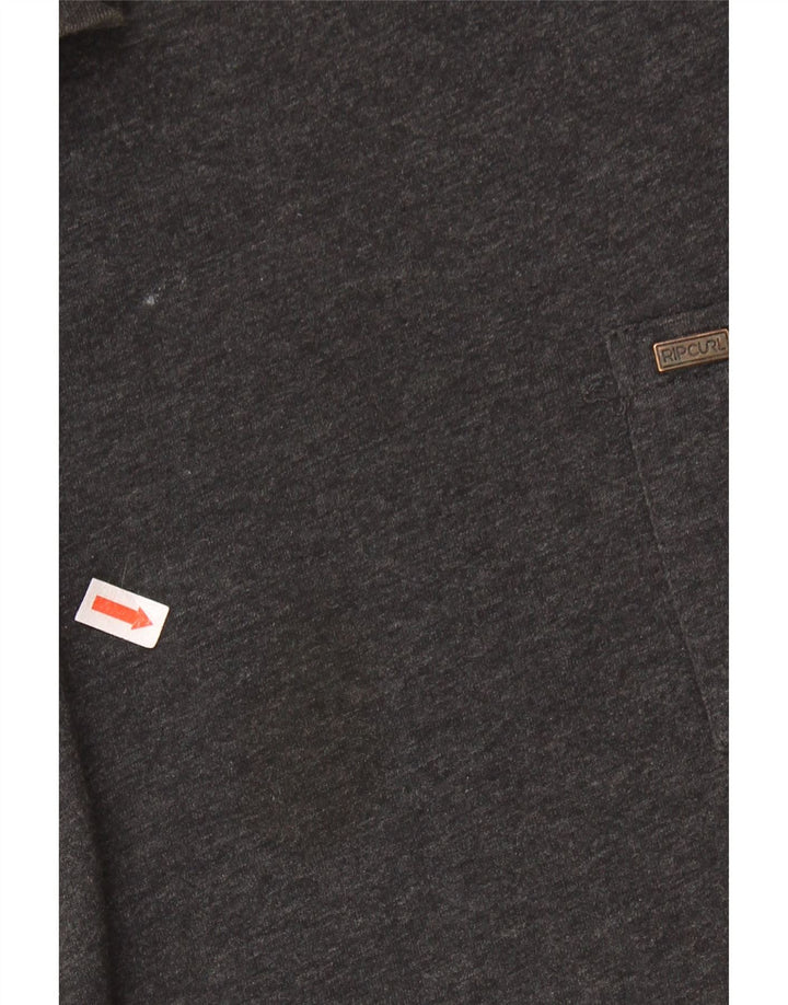 RIP CURL Herre Standard Fit T-Shirt Top Stor Grå Bomuld