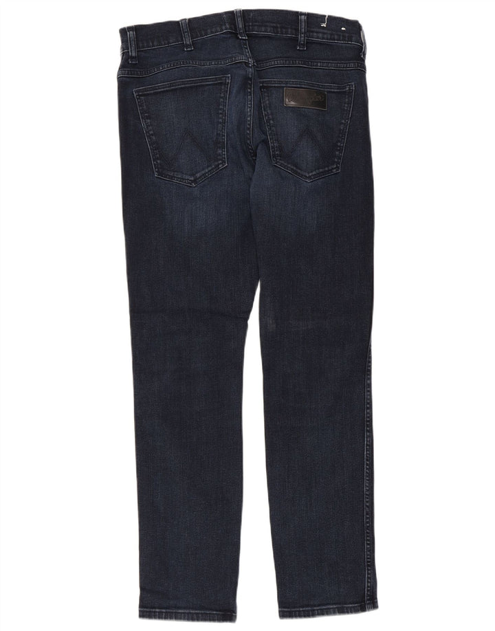 WRANGLER Herre Larston Slim Jeans W32 L32 Blå Bomuld