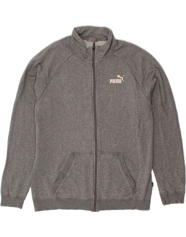 PUMA Mens Tracksuit Top Jacket Large Grey Cotton Vintage Puma and Second-Hand Puma from Messina Hembry 