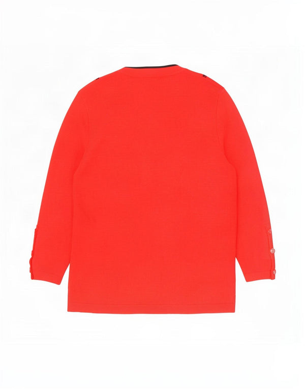 Vintage dame cardigan sweater UK 16 Large Red