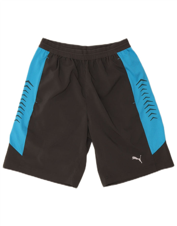 Puma Herre grafiske sportsshorts Små grå farveblok