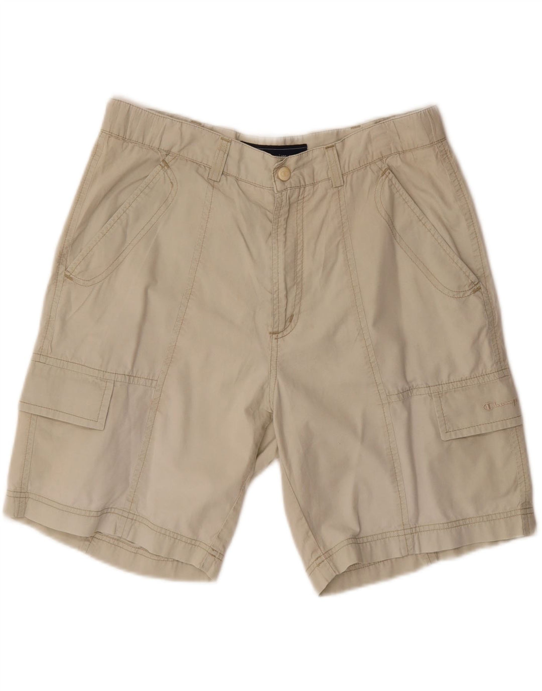 CHAMPION Herre Cargo Shorts Medium W32 Beige Bomuld