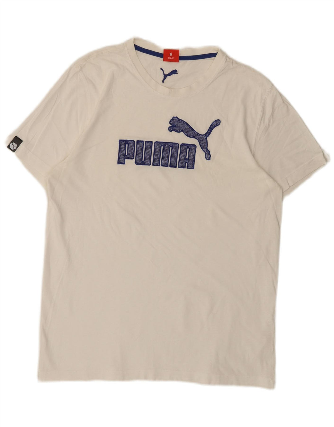 Puma Herre Grafisk T-Shirt Top Stor Hvid