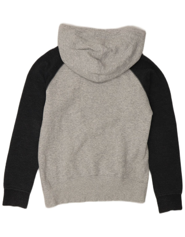 Hurley Dame Grafisk Hoodie Jumper UK 10 Small Grey Colourblock Bomuld