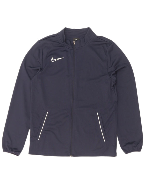 Nike drenge Dri Fit træningsdragt topjakke 13-14 år XL marineblå