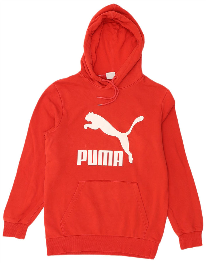 Puma Grafisk hættetrøje til mænd, lille rød bomuld