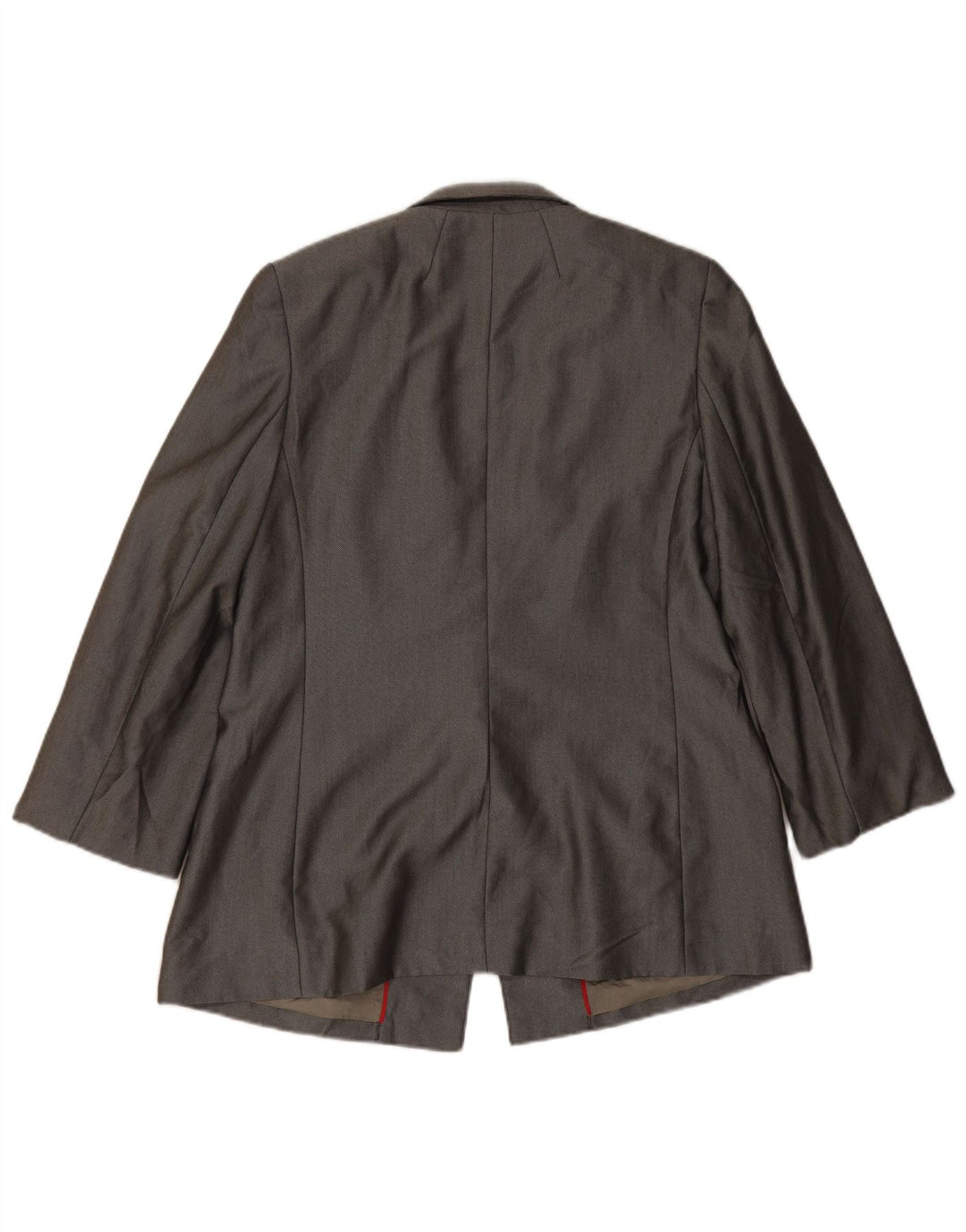 Oasis Dame 3/4 ærmer 1 knap blazerjakke UK 16 Stor grå polyester