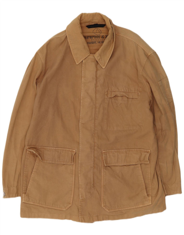 Murphy & Nye Herre Utility Jacket UK 40 Large Brown Cotton
