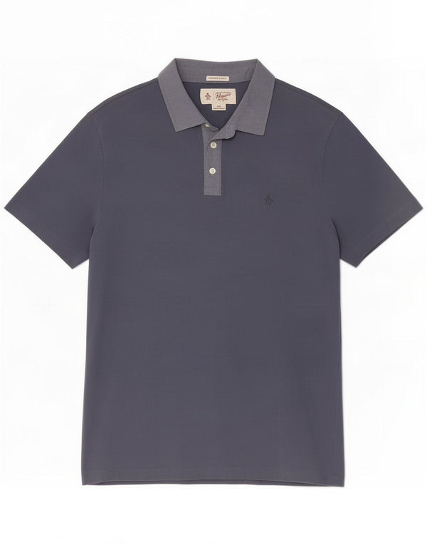 Penguin Heritage Heritage Slim Fit Polo Shirt Large Navy Blue Cotton