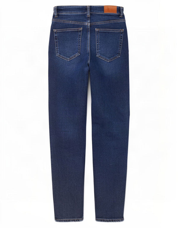 Zara Dame Slim Jeans Medium W28 L27 Blå Bomuld