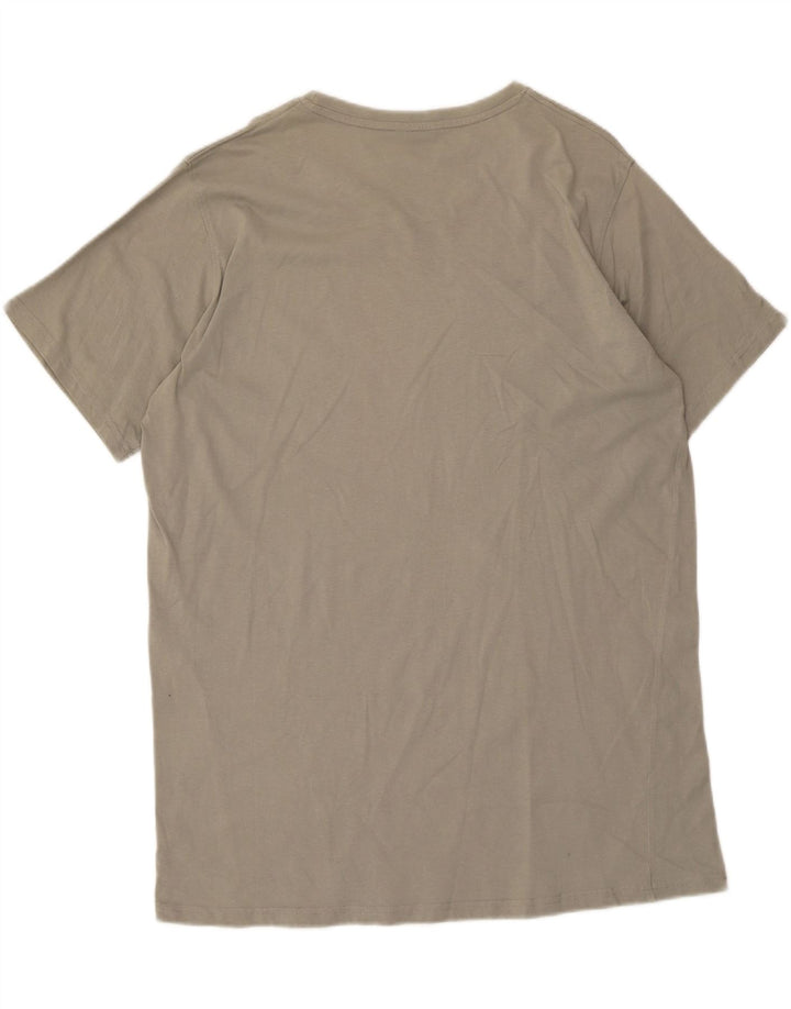 Carrera Herre Grafisk T-Shirt Top 2XL Grå Bomuld