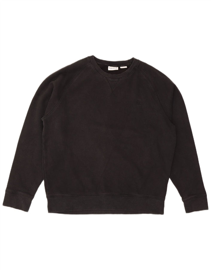 Timberland Herre Sweatshirt Jumper Stor Sort Bomuld