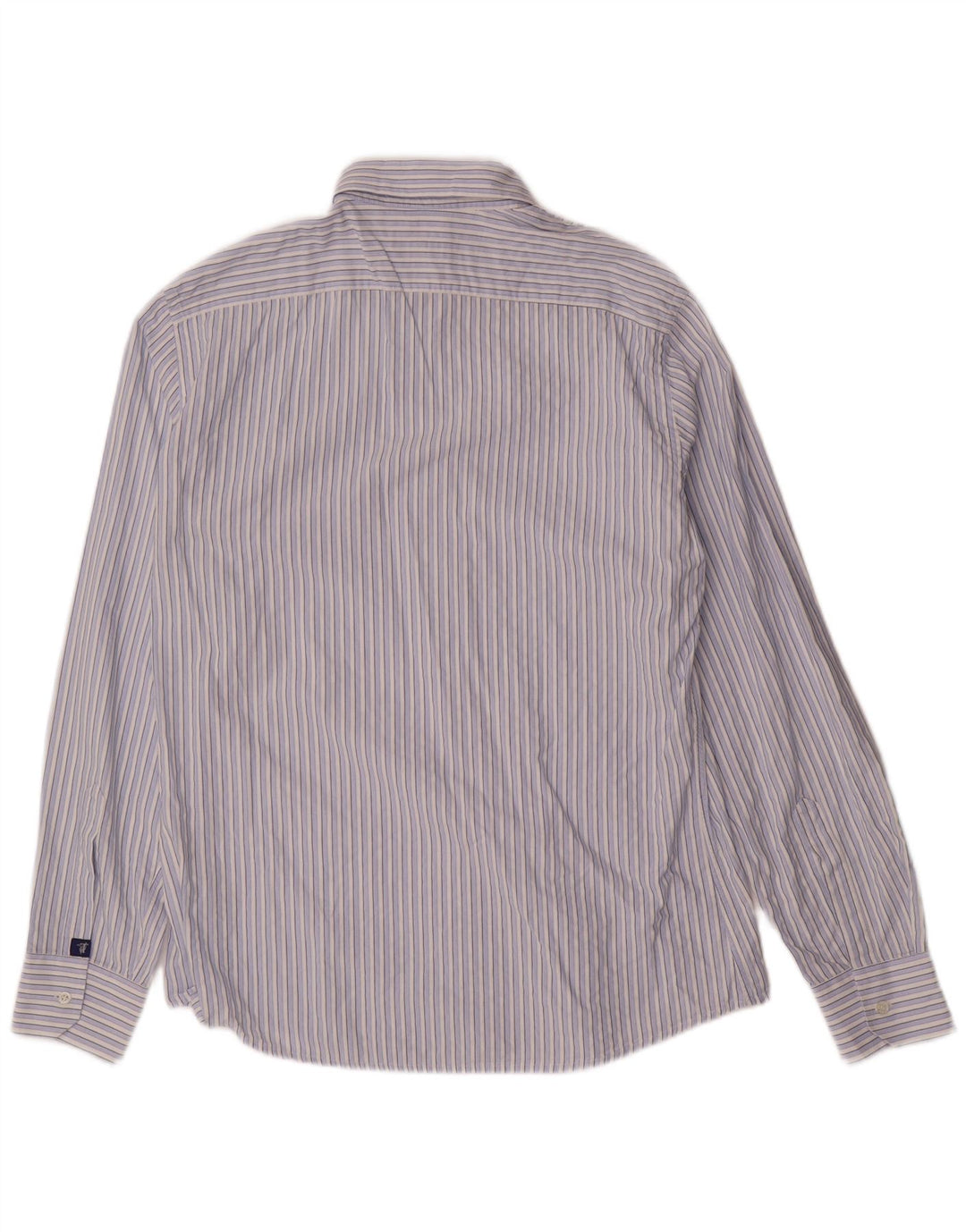 TRUSSARDI JEANS Herreskjorte Medium blå stribet bomuld