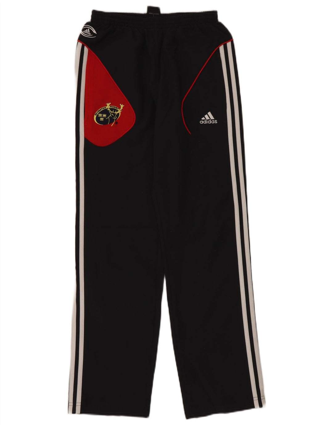 ADIDAS drenge Munster Rugby træningsdragt bukser 11-12 år sort polyester