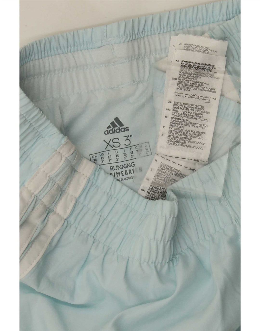 Adidas Primegreen sportsshorts til kvinder XS blå polyester