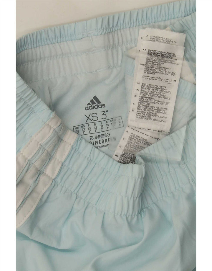 Adidas Primegreen sportsshorts til kvinder XS blå polyester