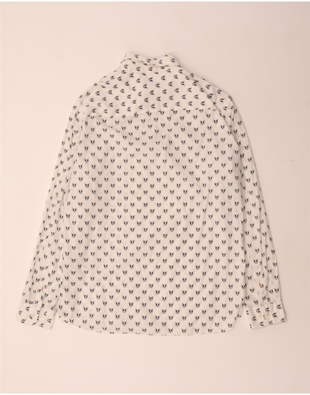 JACK & JONES Herreskjorte 2XL Hvid plettet bomuld